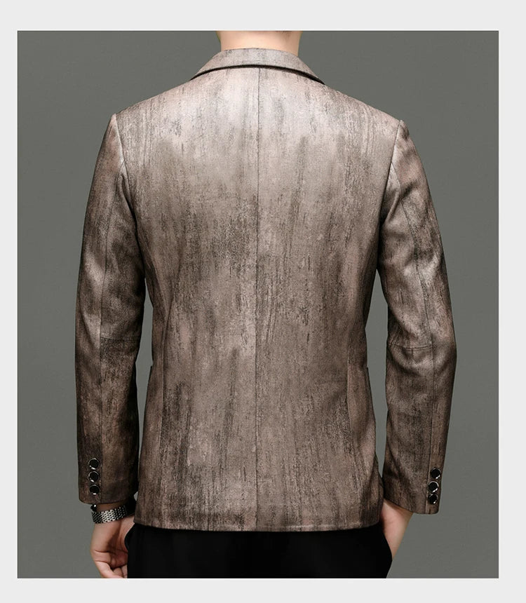 Premium Soft Sheepskin Leather Blazer