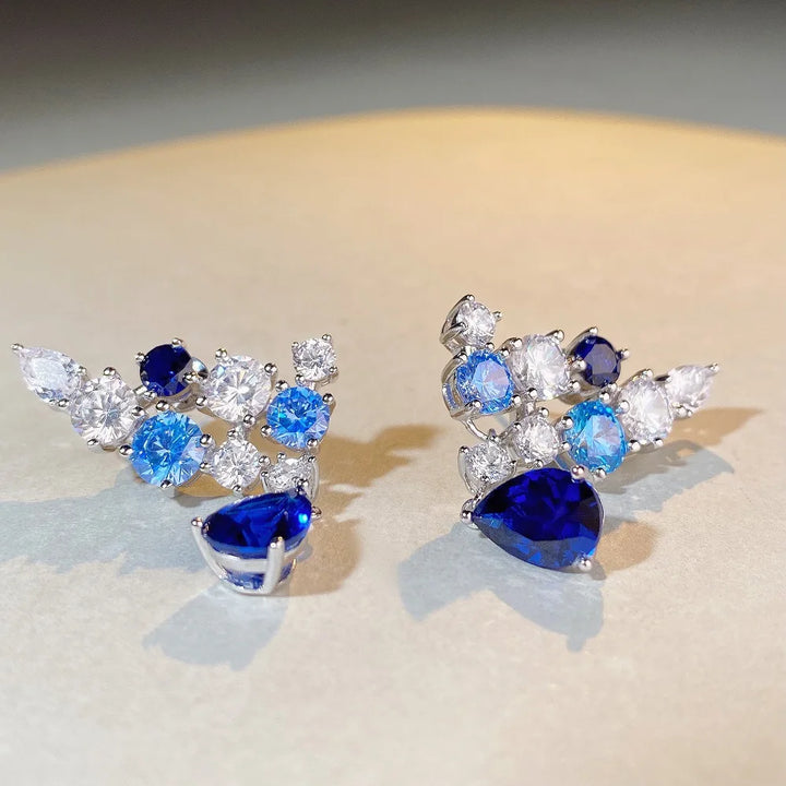 Delightful Pear Cut Ruby Drop Earrings