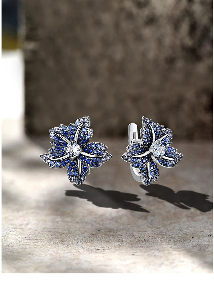 Luxury Lily Flower Style Earrings
