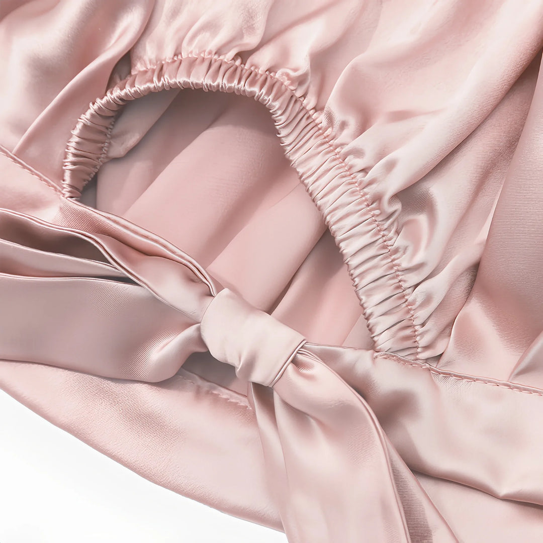 Real Silk Concise Style Night Bonnet