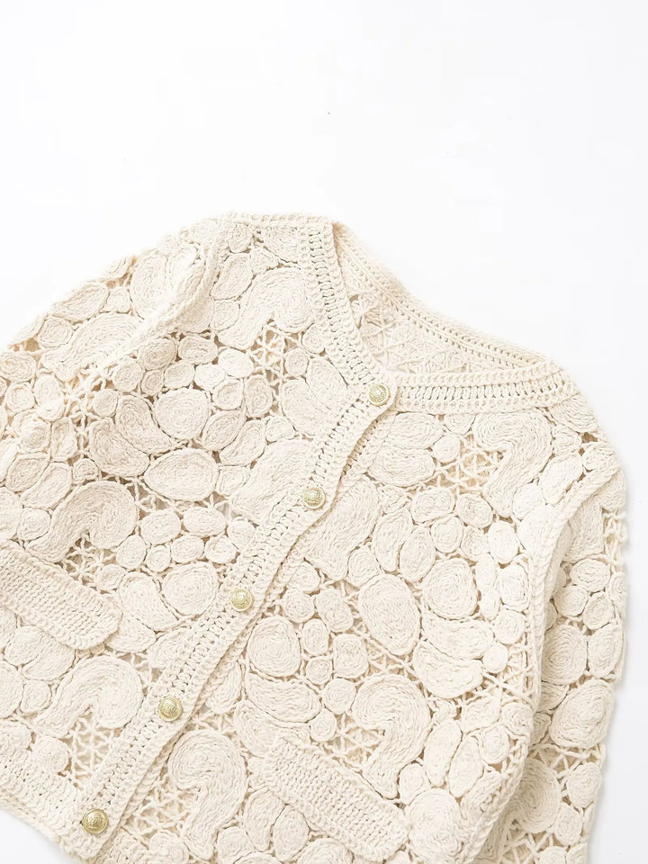 Trendy Leisure Style Knot Knitted Coat