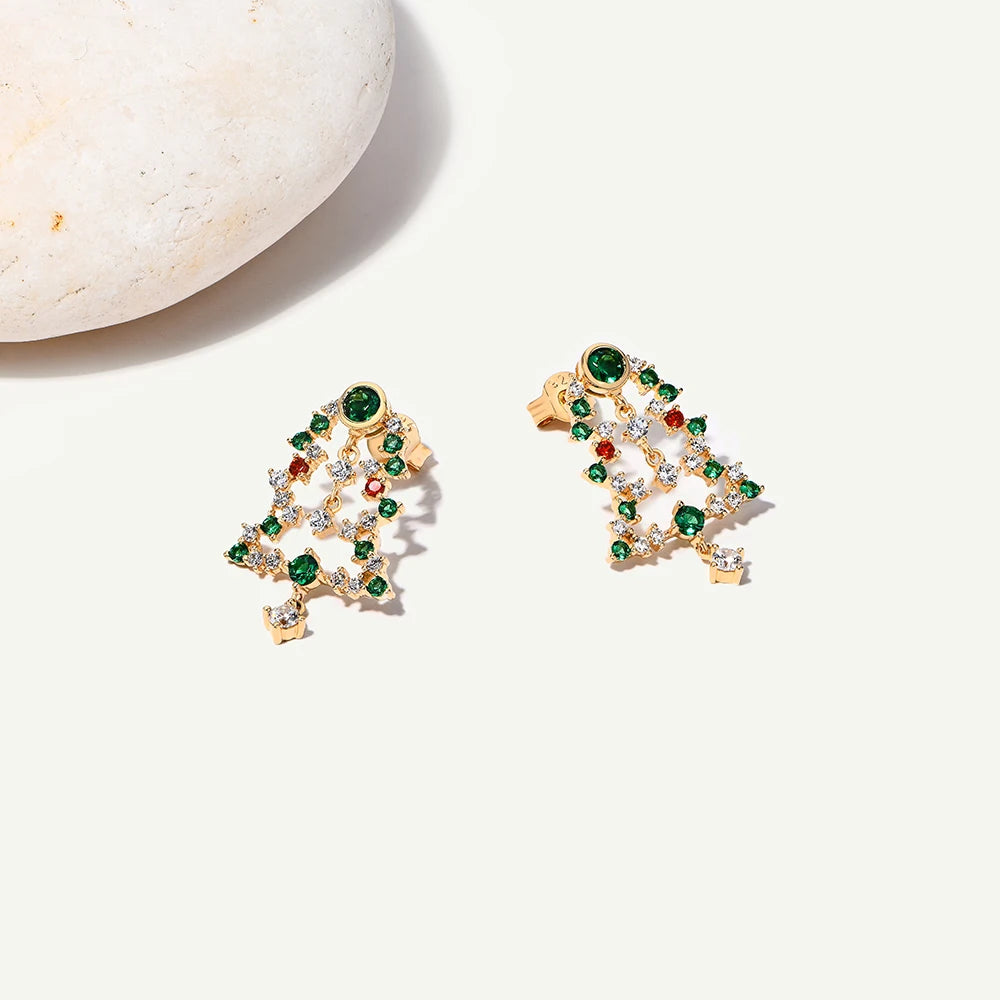 Fine Cubic Zircon Plated Earrings