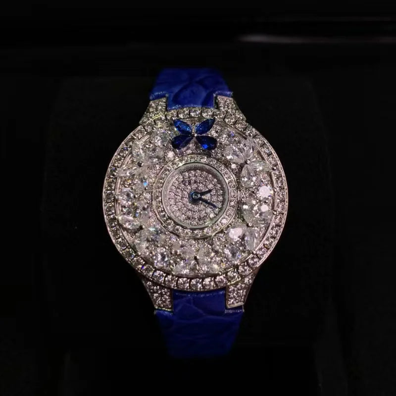 Elegant Colorful Jewel Wristwatch