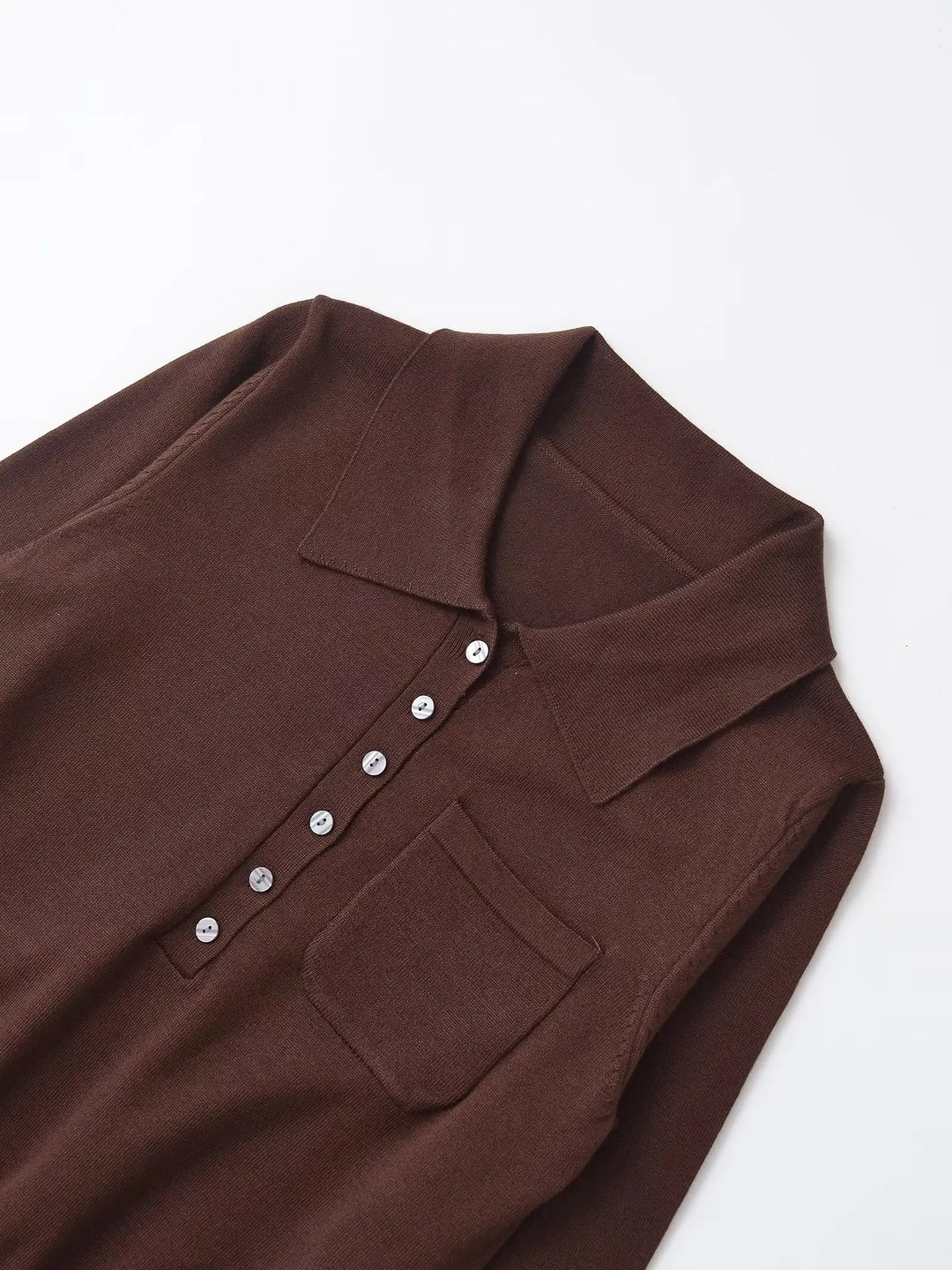 Minimalist Knitted Polo T-Shirt