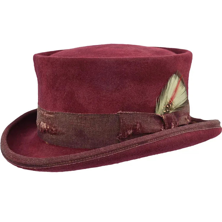 Stylish Decorative Flat Wool Hat