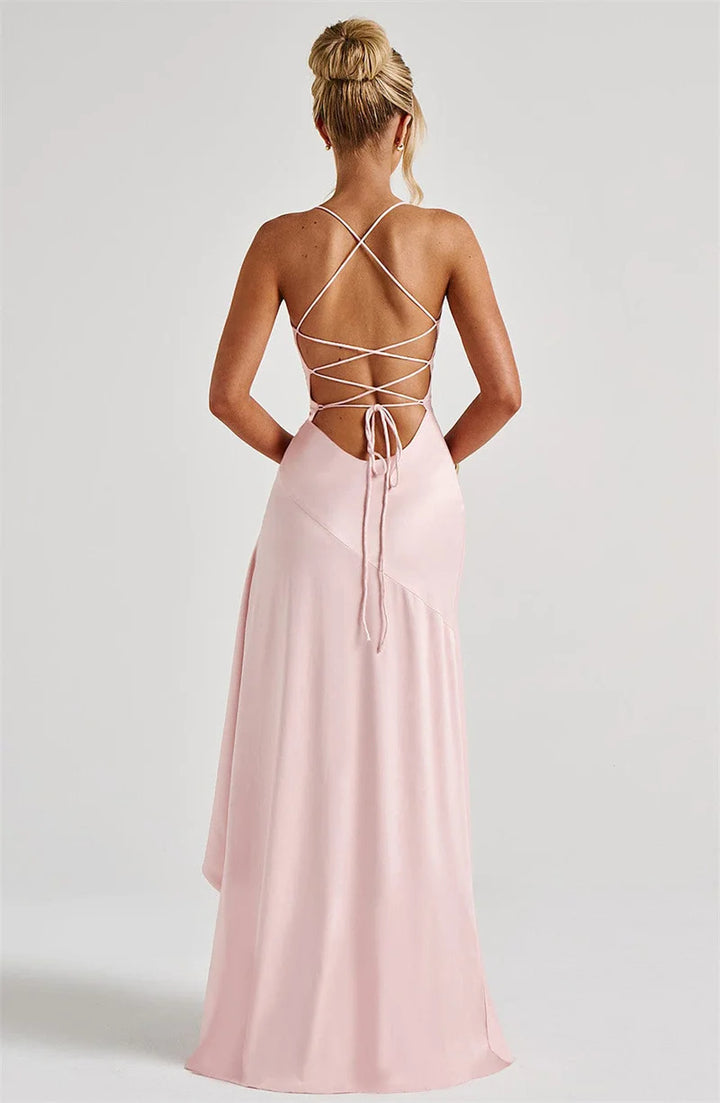 Glamorous Thigh High Split Maxi Dress