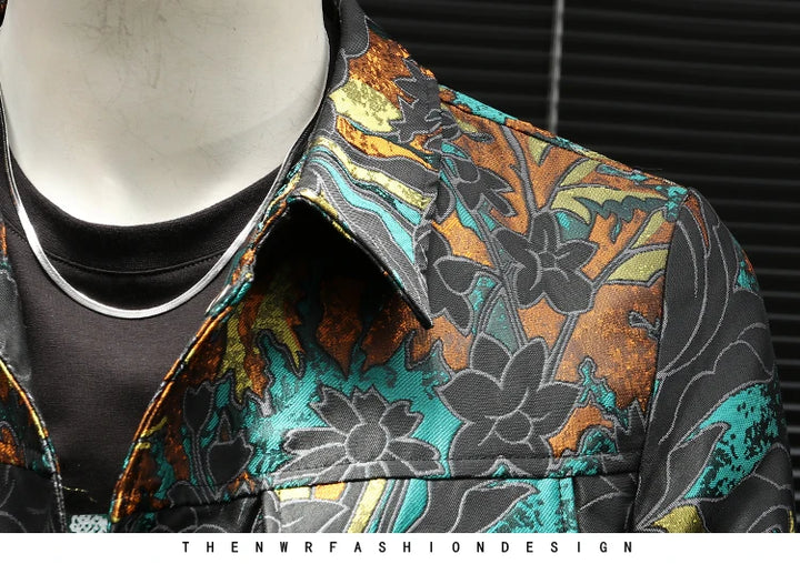 Fancy Embroidered Jacquard Jacket