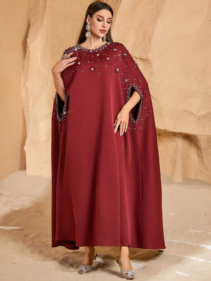 Attractive Cape-Style Abaya Dress