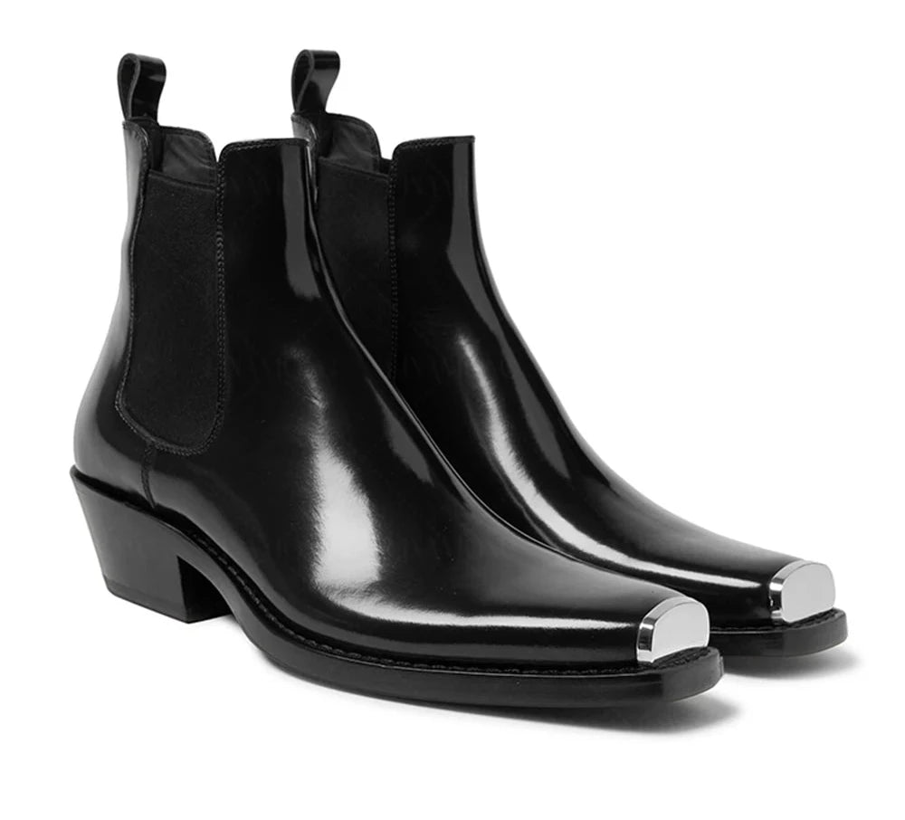 Smart Buffed Leather Chelsea Boots