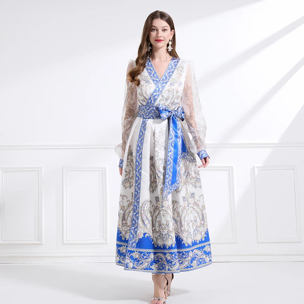 Graceful Empire Waist Maxi Dress