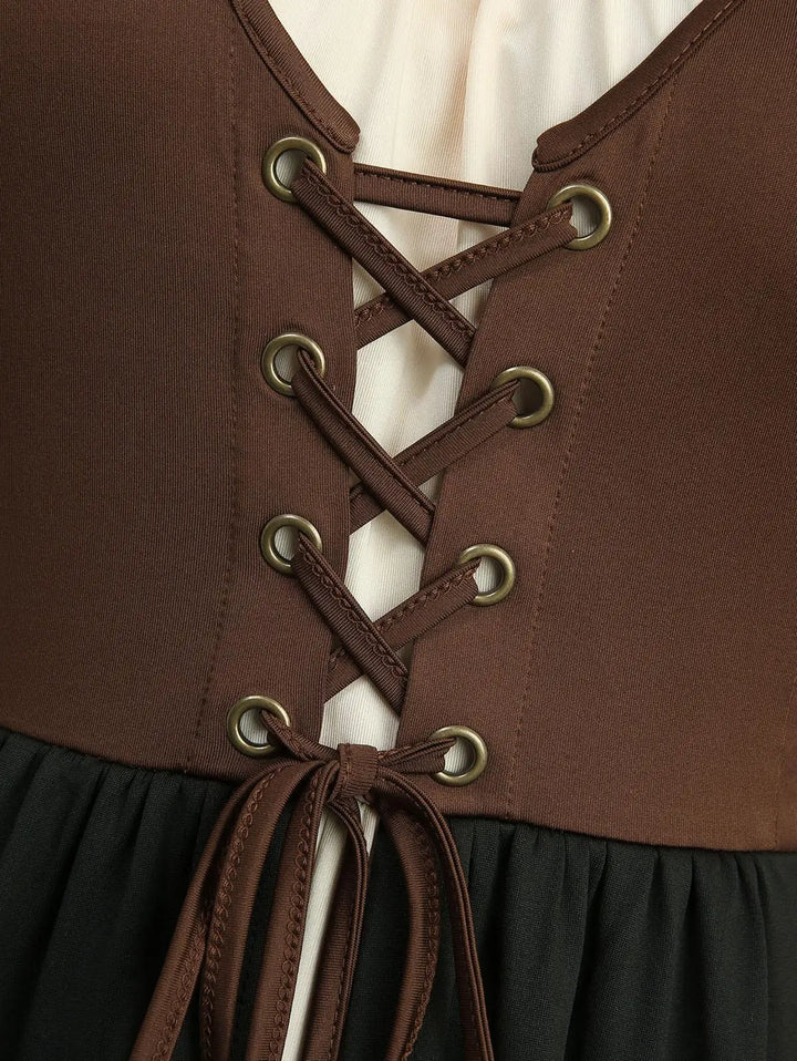 High-Class Flare Sleeves Formal Dress