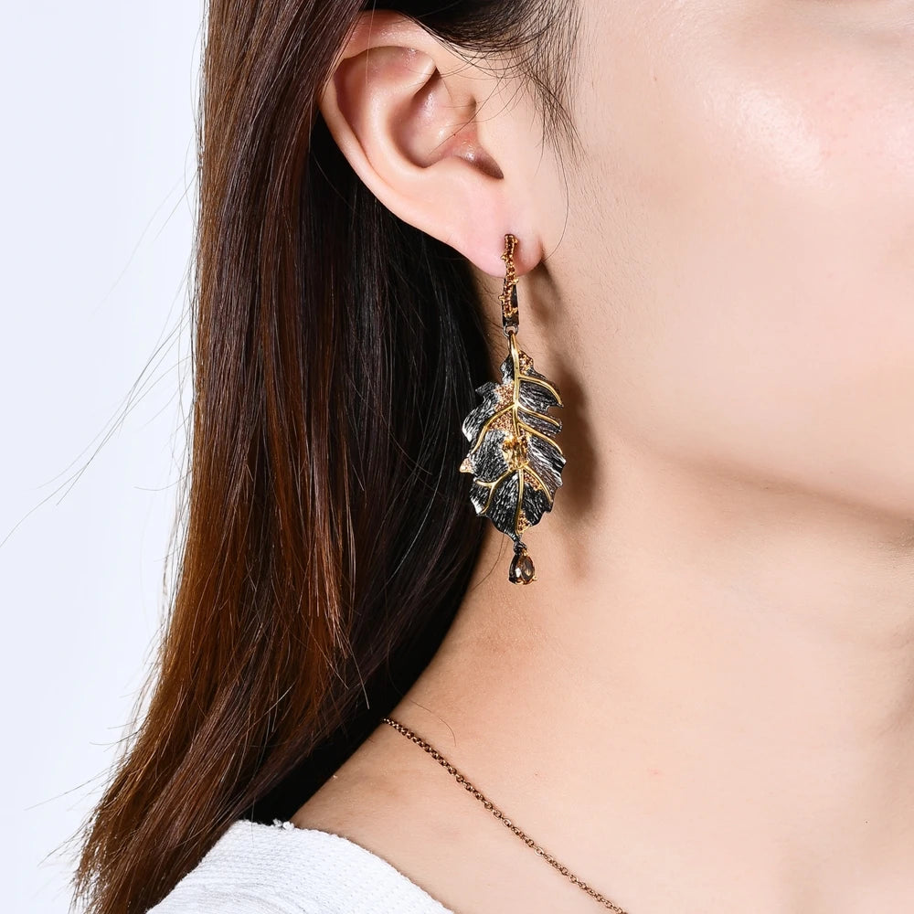 Modish Sterling Silver Drop Earrings