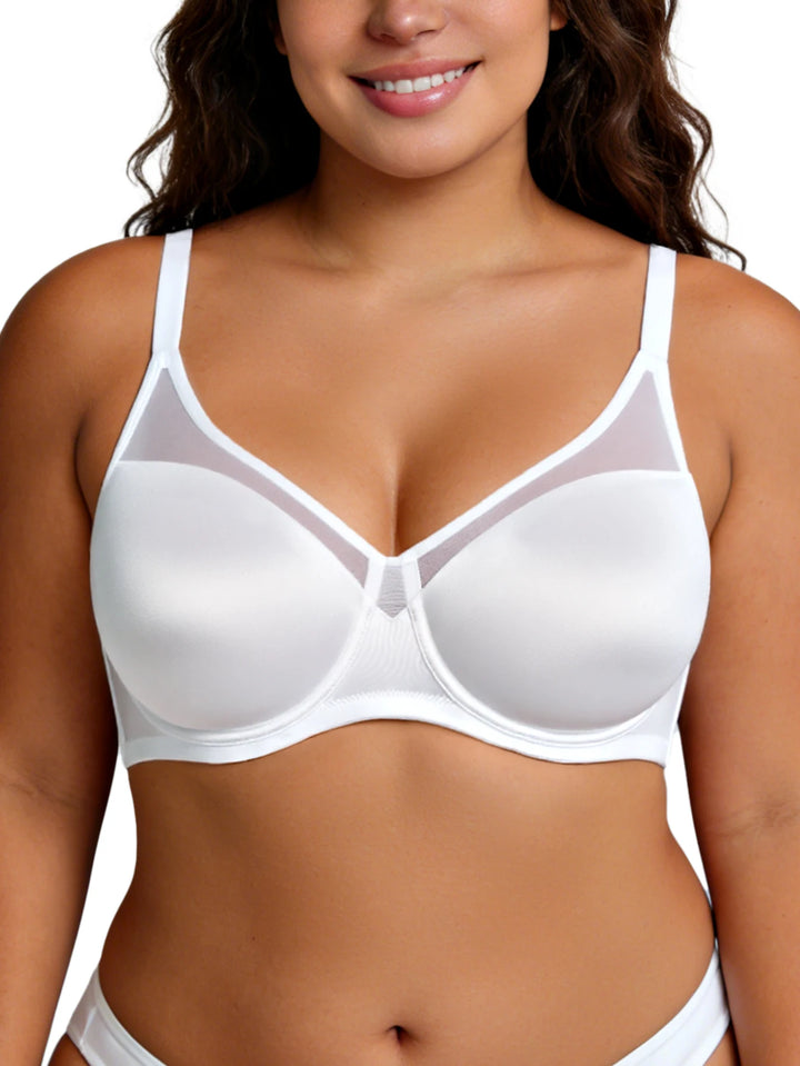 Seamless Lace Detail Push Up Bra