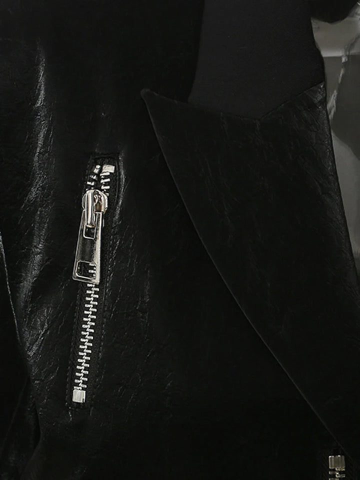 Refined faux leather women&