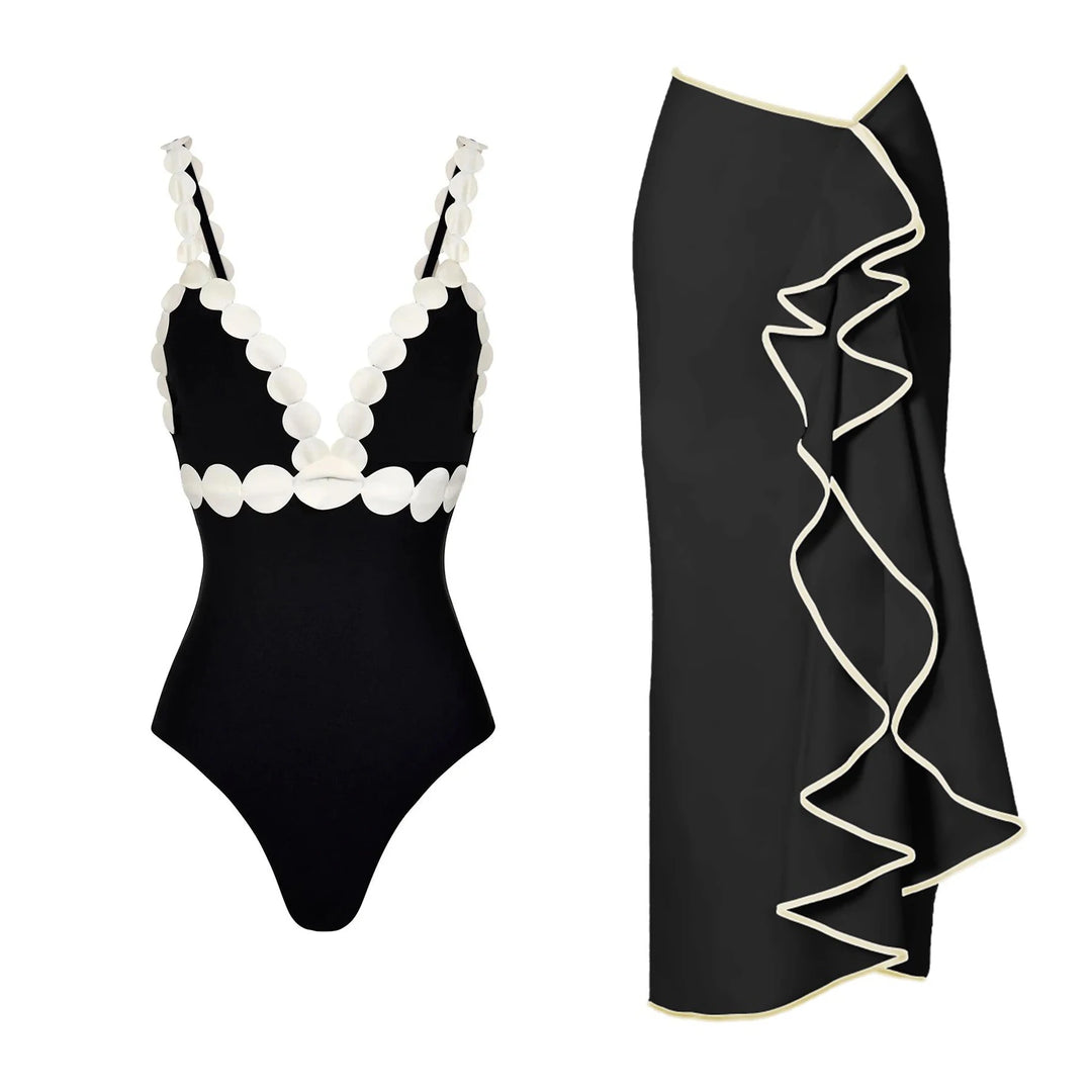 Stylish Hollow Laser Cut Bikini Set