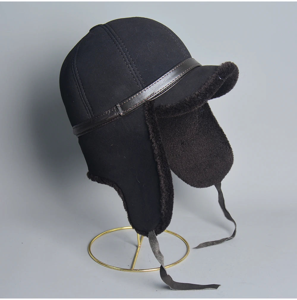 Luxury Real Fur Men's Bomber Hat