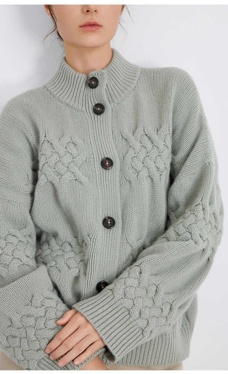 Everyday Thick Pure Wool Cardigan