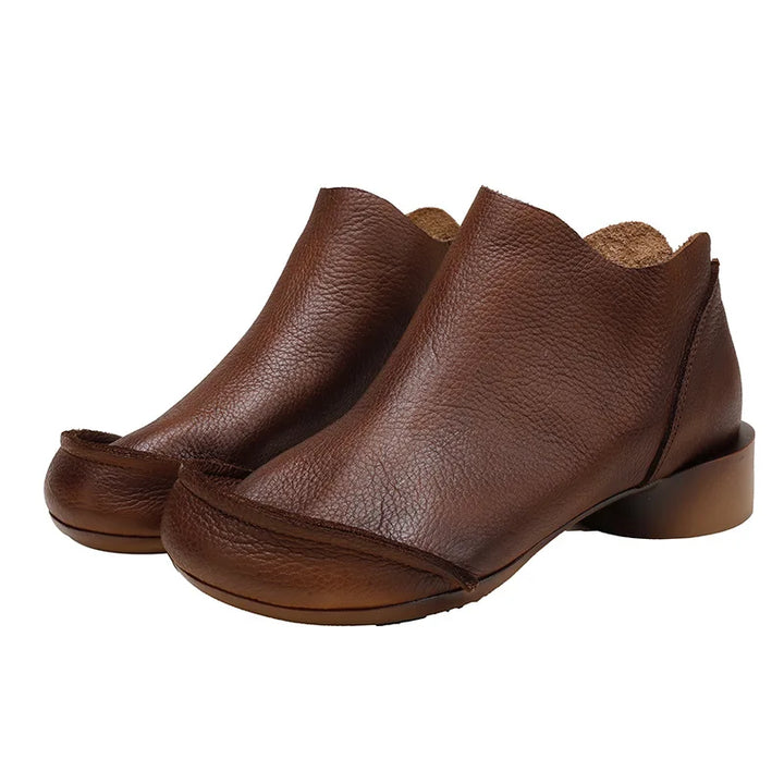Comfortable Low Heel Short Boots