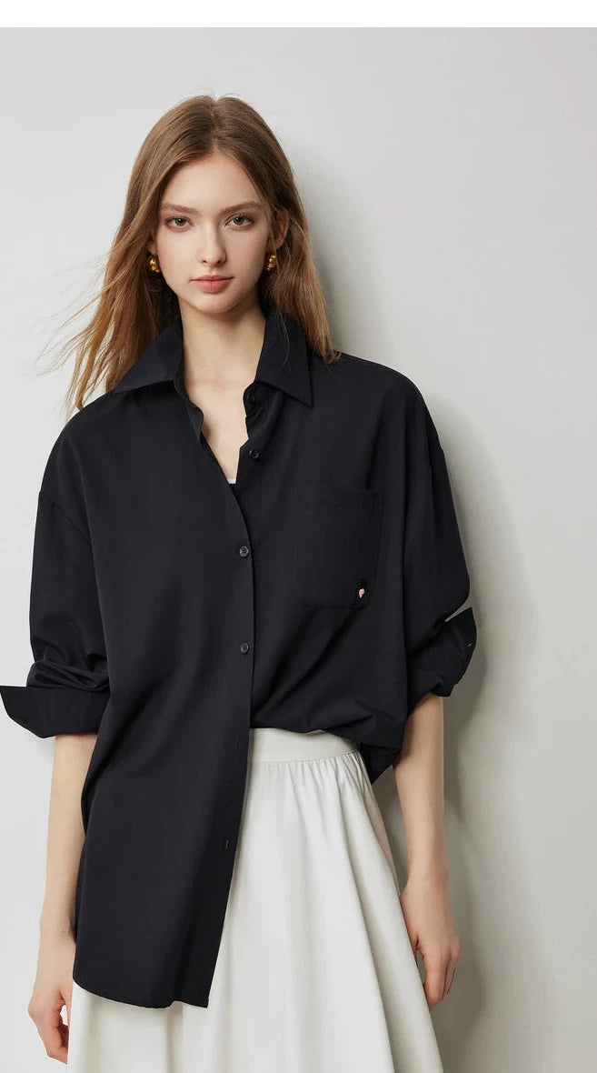 Back Twist Commuter Blouse