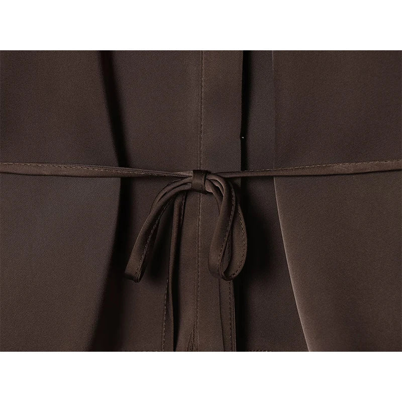 Stunning Front Button Belted Shirt