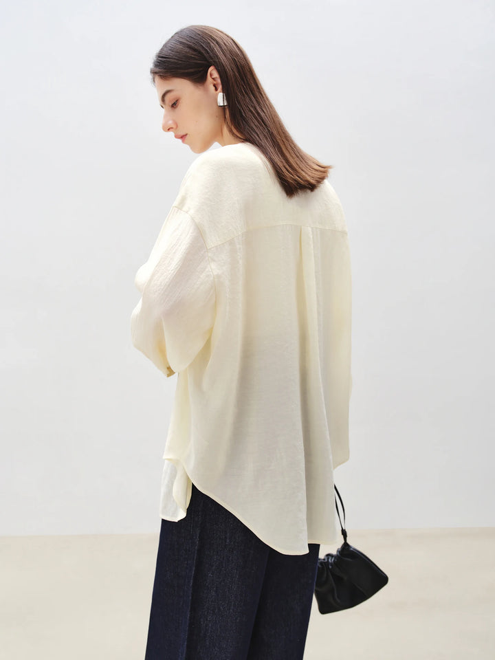 Comfortable V-Neck Linen Shirt