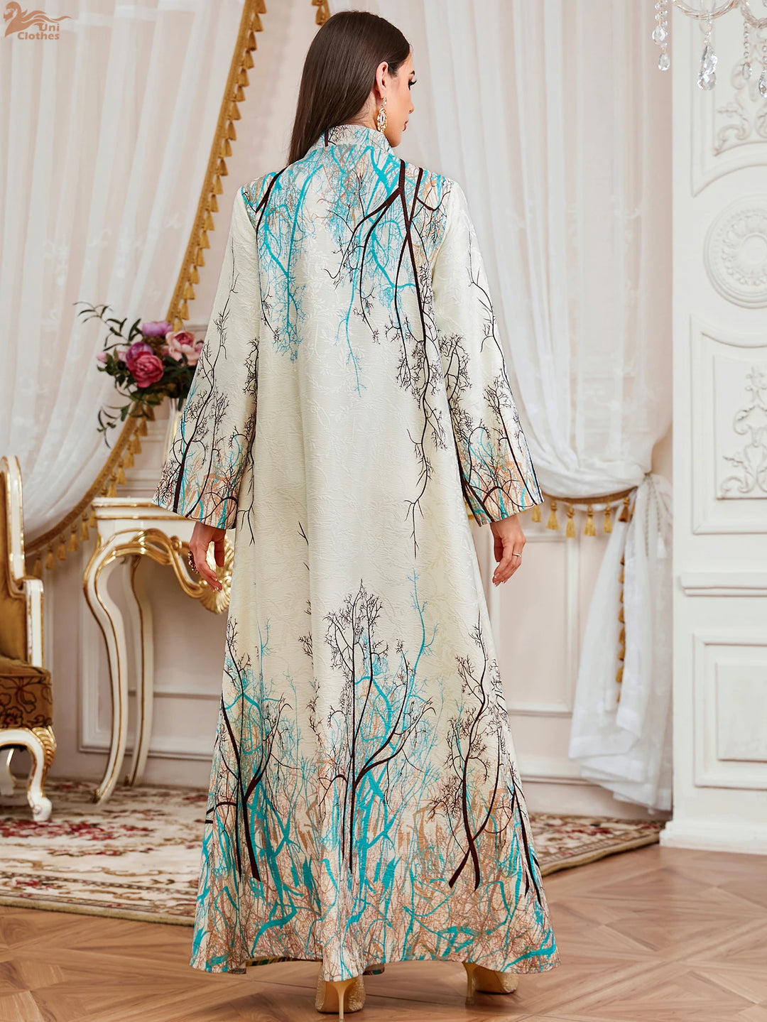 Luxurious Diamond Beaded Abaya Dress