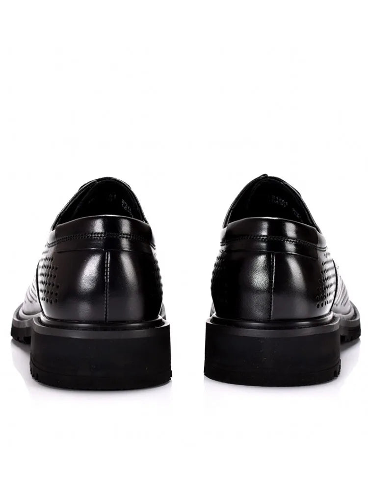 Smart Hollow Out Flat Leather Shoes