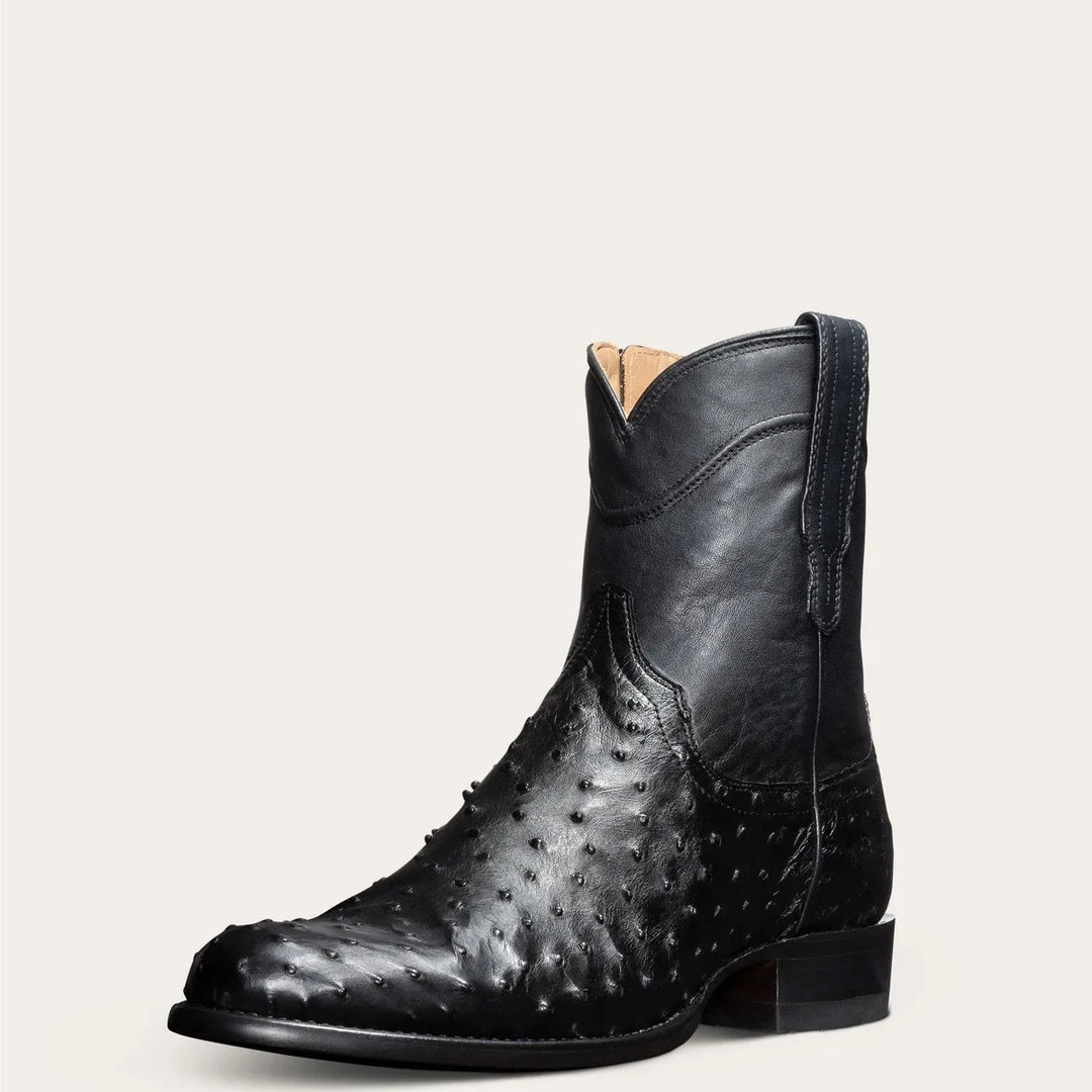 Handsome Low Barrel Round Toe Boots