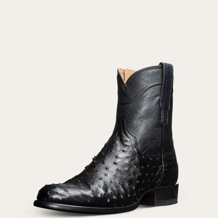 Handsome Low Barrel Round Toe Boots
