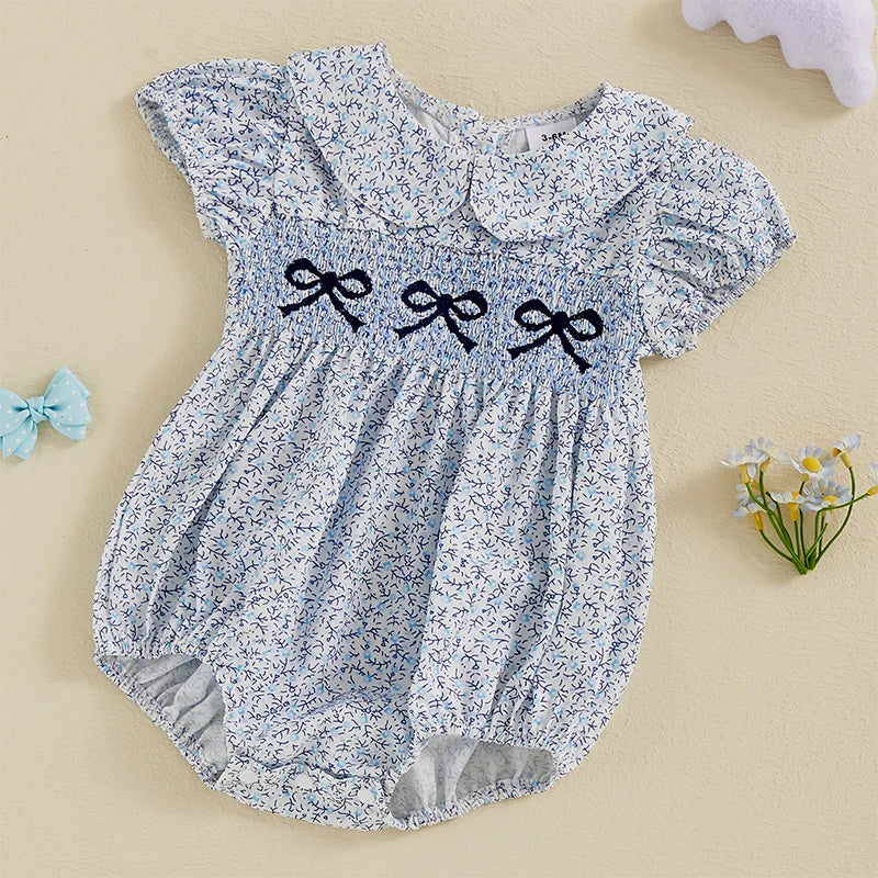 Beautiful Floral Embroidered Romper