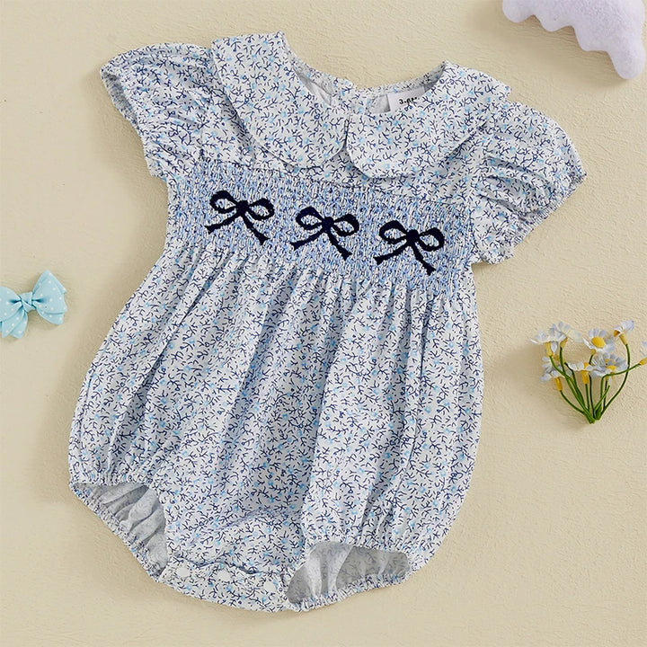 Beautiful Floral Embroidered Romper