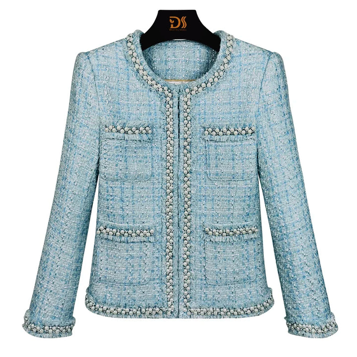 Elegant Coarse Floral Short Jacket