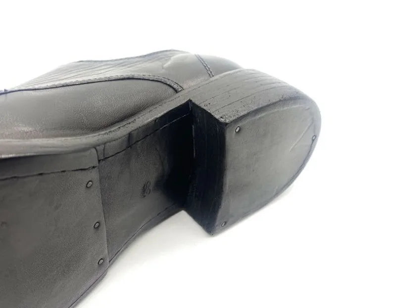 Bold Horsehide Leather Derby Shoes