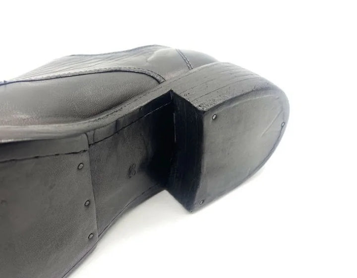 Bold Horsehide Leather Derby Shoes