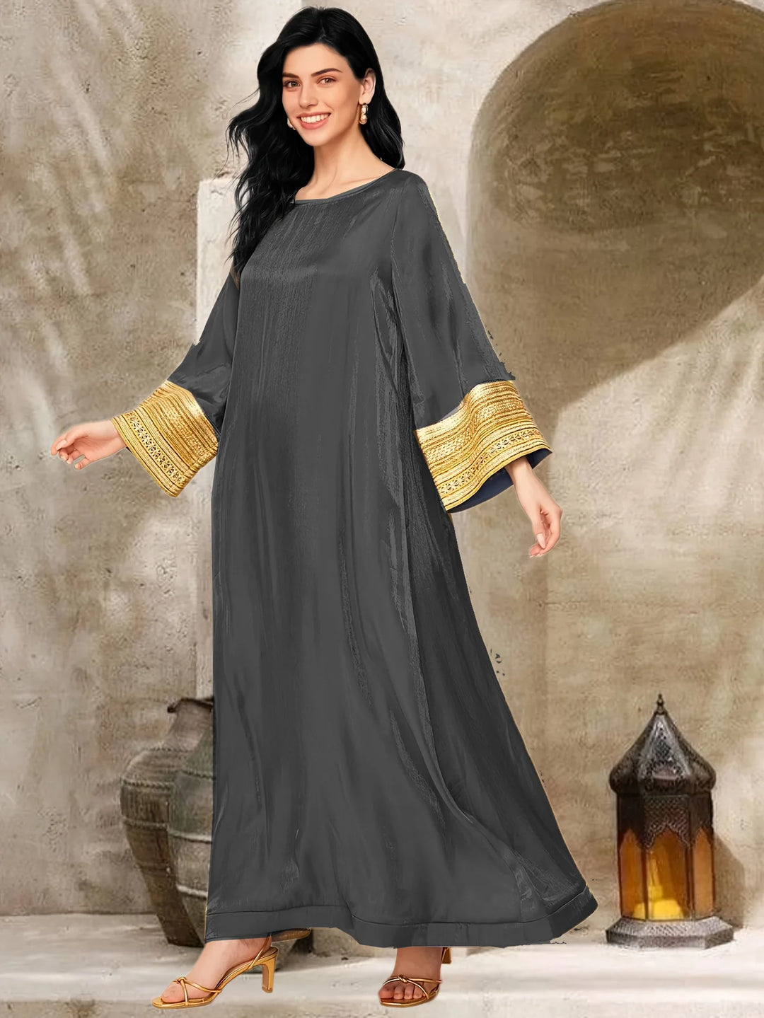 Stylish Silky Caftan Dress
