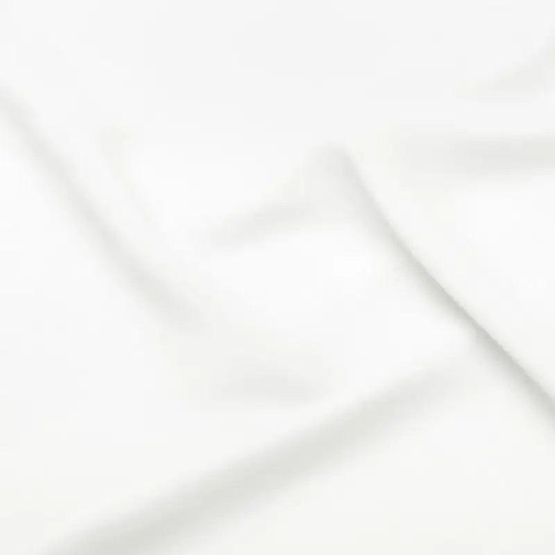 White chiffon fabric with soft drape and flowing folds