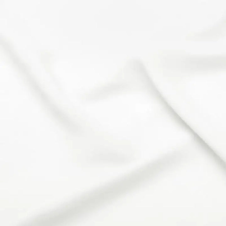 White chiffon fabric with soft drape and flowing folds