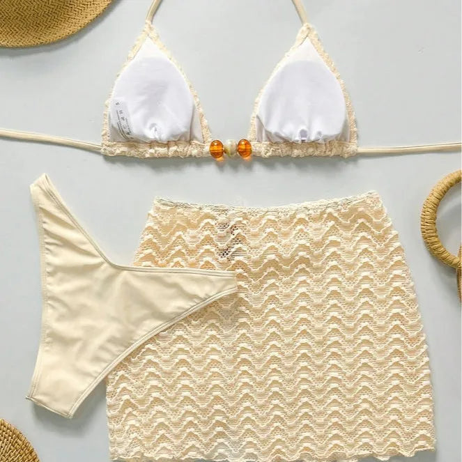 Stunning 3-Pieces Bikini Set