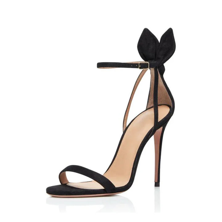 Classic Bowknot Thin Heigh Heel Sandals