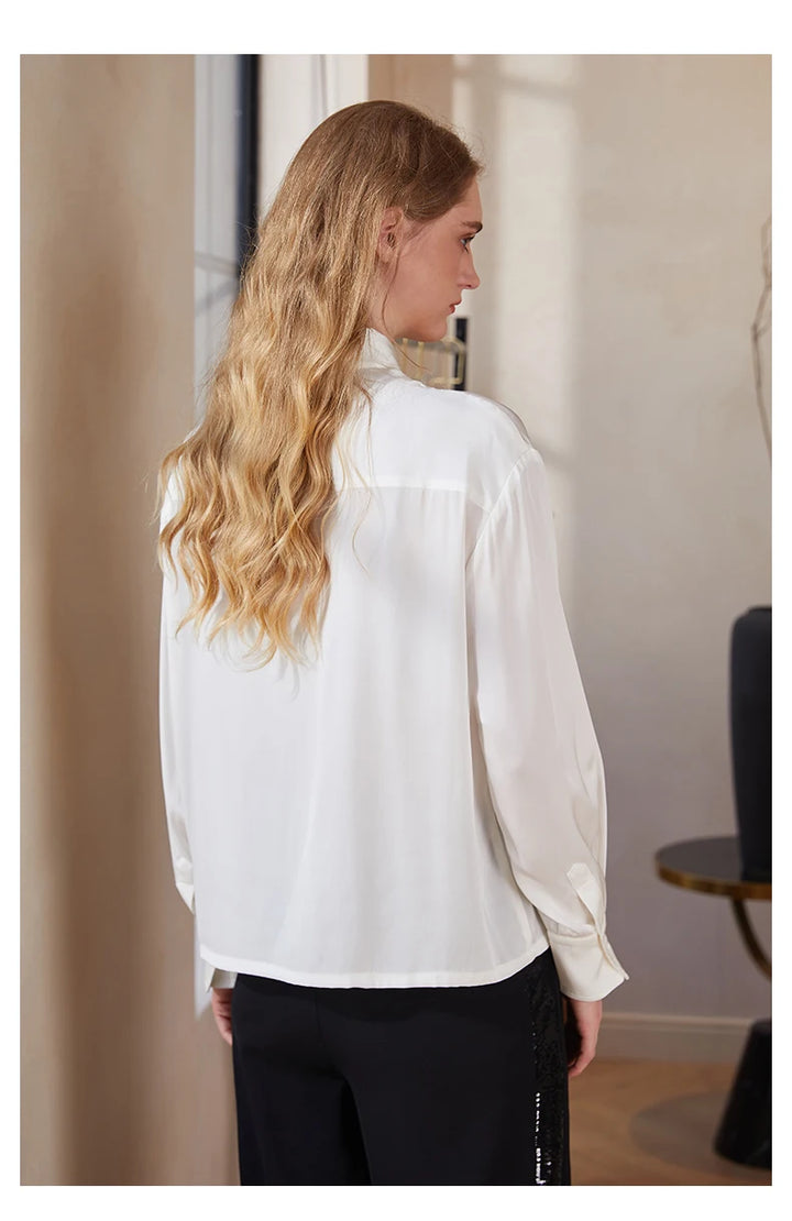 Luxury Silk Long Sleeve Blouse