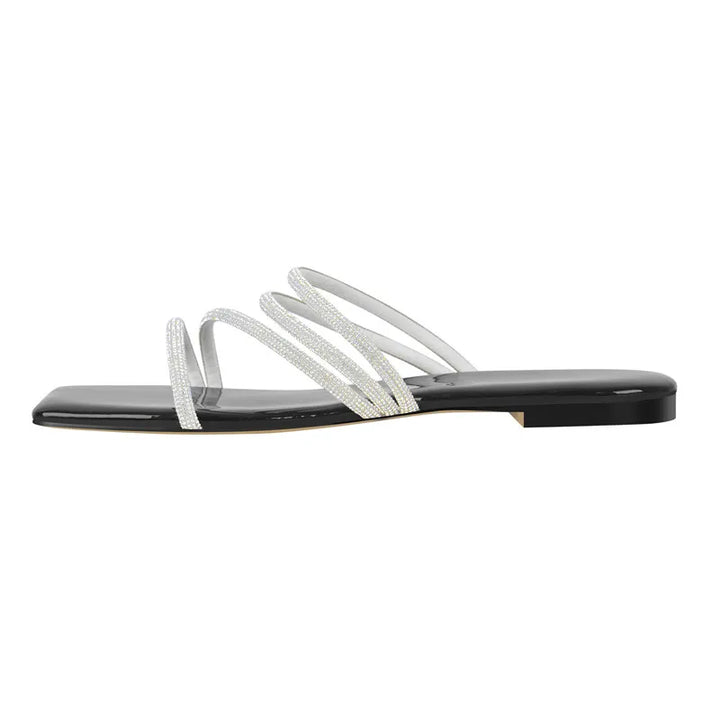 Comfort Square Toe Flat Sandals