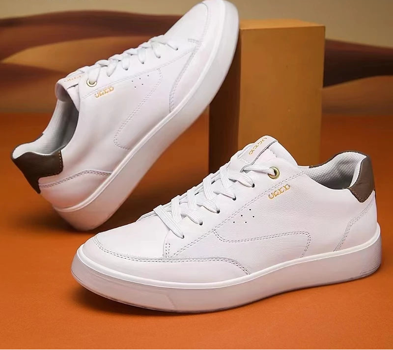 Comfortable Lace-Up Leather Sneakers