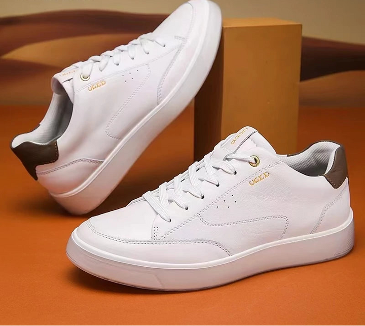 Comfortable Lace-Up Leather Sneakers