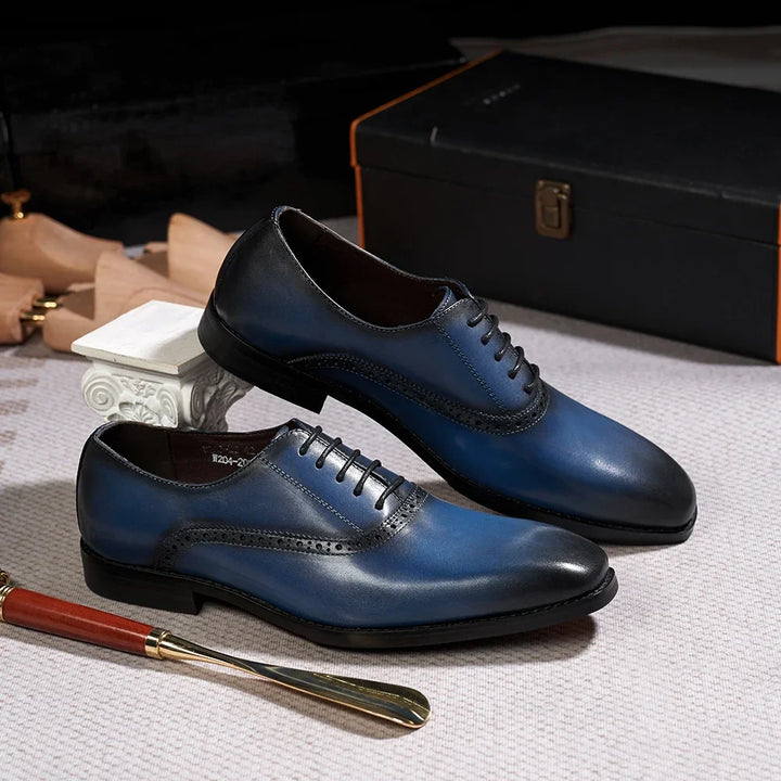 Refined Plain Toe Oxford Shoes
