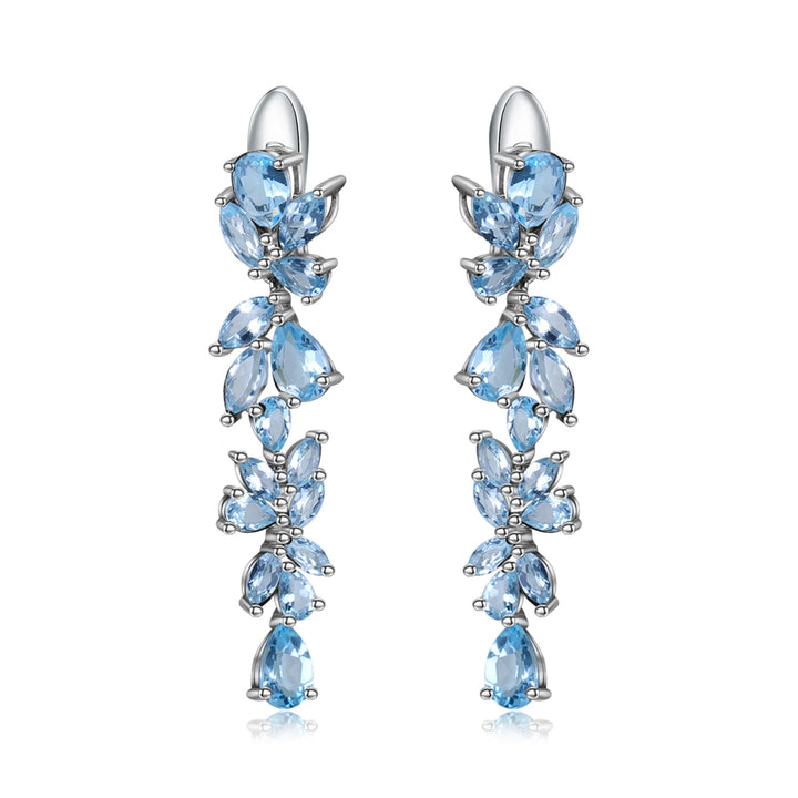 Charming Garnet Drop Earrings