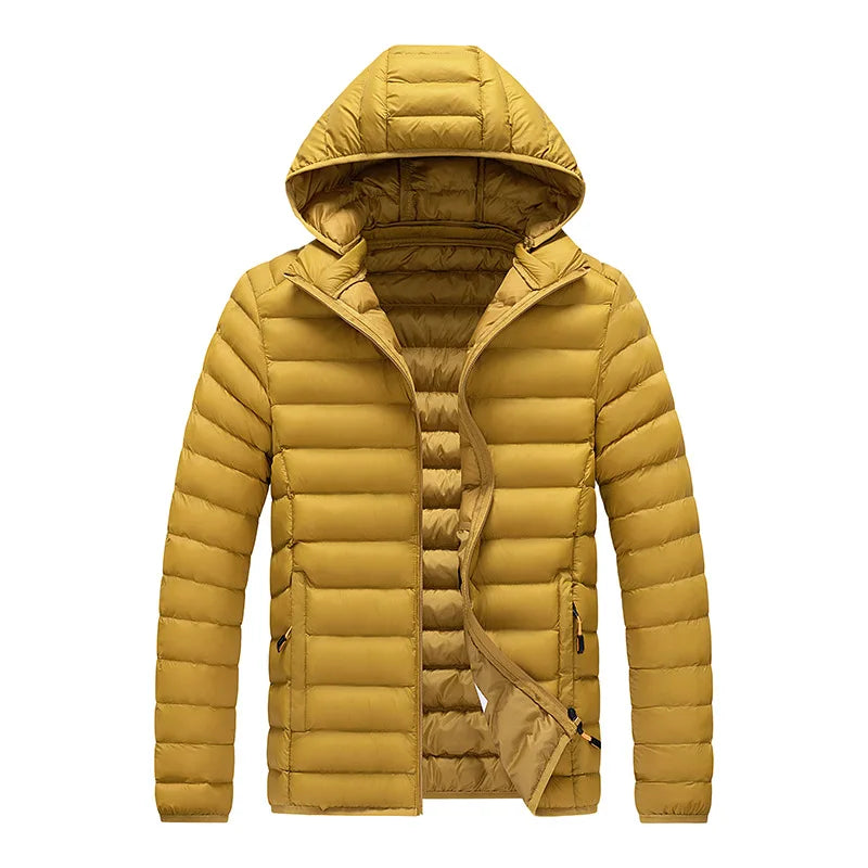 Casual Hooded Parka Coat With Detachable Hat