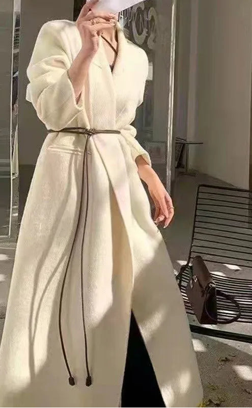 Classic Belt Women's Cashmere Coat