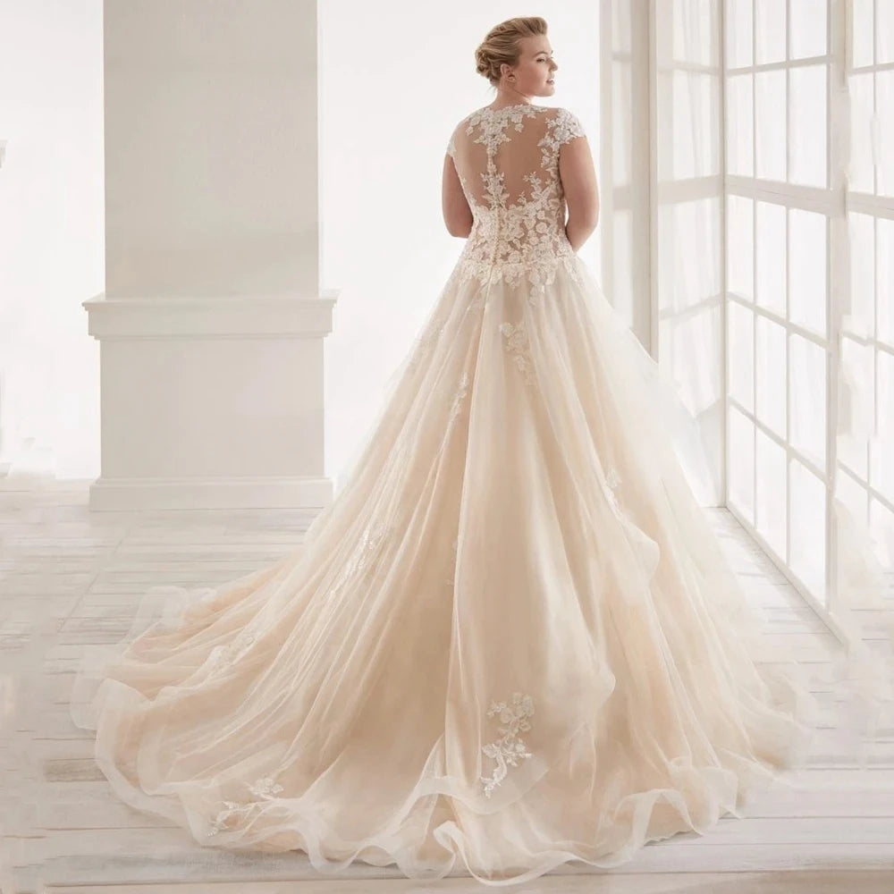 Cap Sleeve Sweetheart Bridal Dress