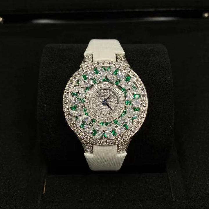 Elegant Colorful Jewel Wristwatch