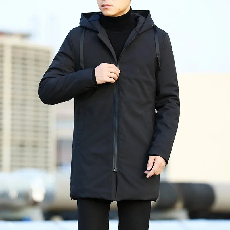 Stylish Thicken Long Hooded Coat